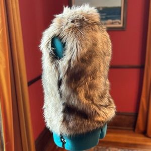 Eddie Bauer Faux Fur Vest — Size XS — Hook and Eye Closure — Great Condition